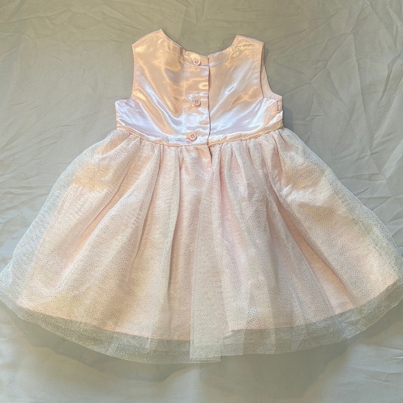 Biscotti - Pink Satin Party Dress - Picture 5 of 6